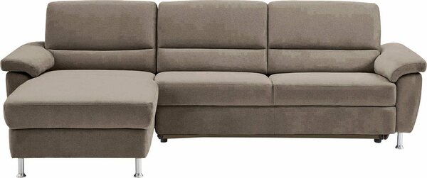Bild 1 von CALIZZA INTERIORS Ecksofa Onyx, Recamiere links oder rechts, wahlweise mit Bettfunktion, Breite 270 cm, Grau