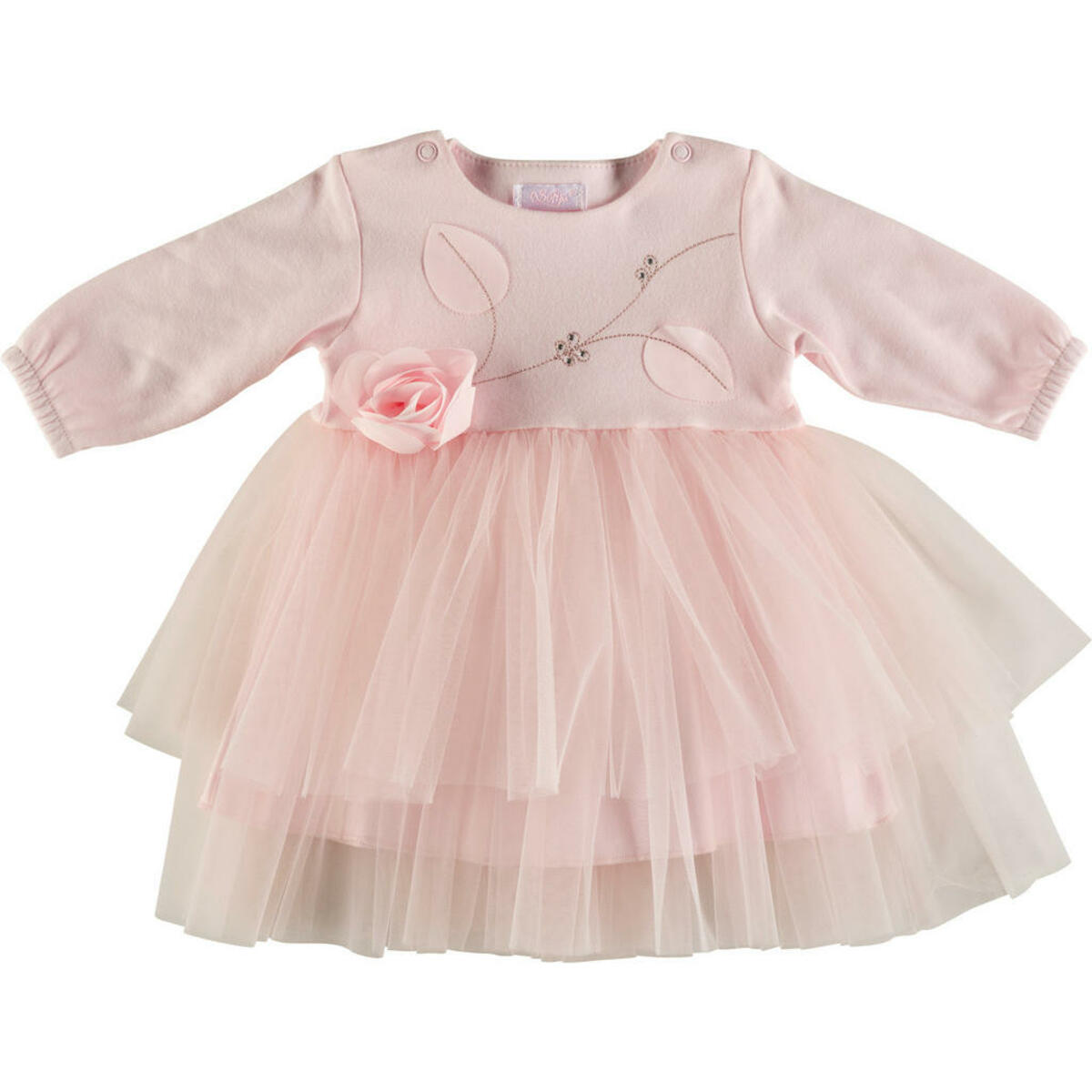 Bild 1 von Patinio Festtagskleid Elisabeth, Champagner, Textil, Gr. 86, female, Made in EU, Langarm, Babybekleidung, Babyshirts