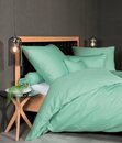 Bild 1 von Bettwäsche Colors 31001 in Gr. 135x200, 155x220 oder 200x200 cm, 100% Baumwolle, Janine, Mako-Satin, 2 teilig, feinfädige uni Bettwäsche für alle Jahreszeiten, Markenreißverschluss, Grün