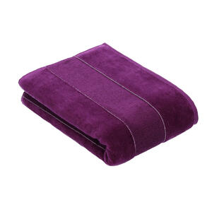 Vossen Duschtuch Santiago, Violett, Textil, Uni, 67 cm, Made in Austria, Oeko-Tex® Standard 100, saugfähig, Aufhängeschlaufe, angenehm weich, hochwertige Qualität, Bordüre, schadstoffgeprüft, B