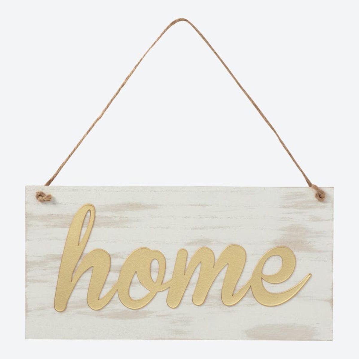 Bild 1 von Holzschild mit Metall-Schriftzug "Home", ca. 30x15x2cm