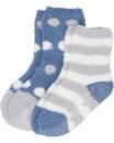 Bild 1 von Flauschsocken mit ABS-Druck
       
    3 Stück Y.F.K. verschiedene Designs
   
      blau gemustert