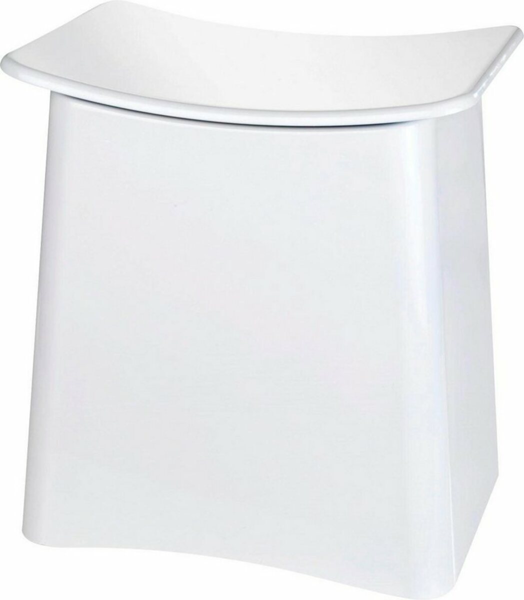 Bild 1 von WENKO Badhocker Wing, mit herausnehmbarem Wäschesack, Weiß