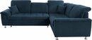 Bild 1 von DOMO collection Ecksofa Franzi, wahlweise mit Kopfteilverstellung (dann Breite: 275 cm), Blau