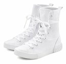 Bild 1 von LASCANA Stiefelette, High Top Sneaker, Schnürschuh, Textil-Boots, trendiger Combat Look, Weiß