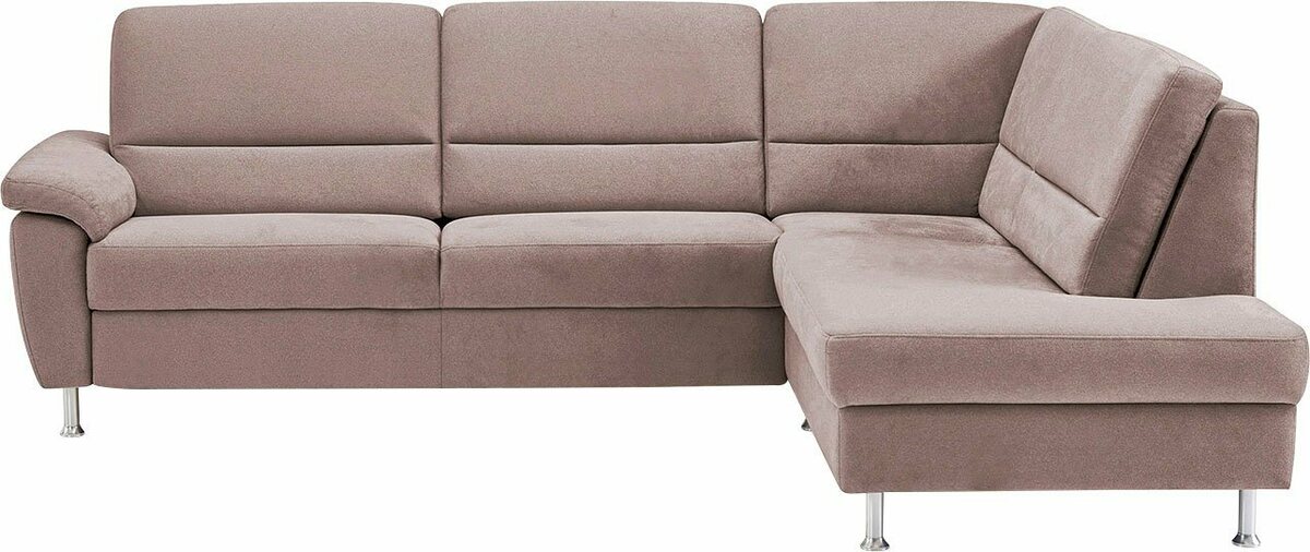 Bild 1 von CALIZZA INTERIORS Ecksofa Onyx, Ottomane links oder rechts, wahlweise mit Bettfunktion, Breite 257 cm, Rosa