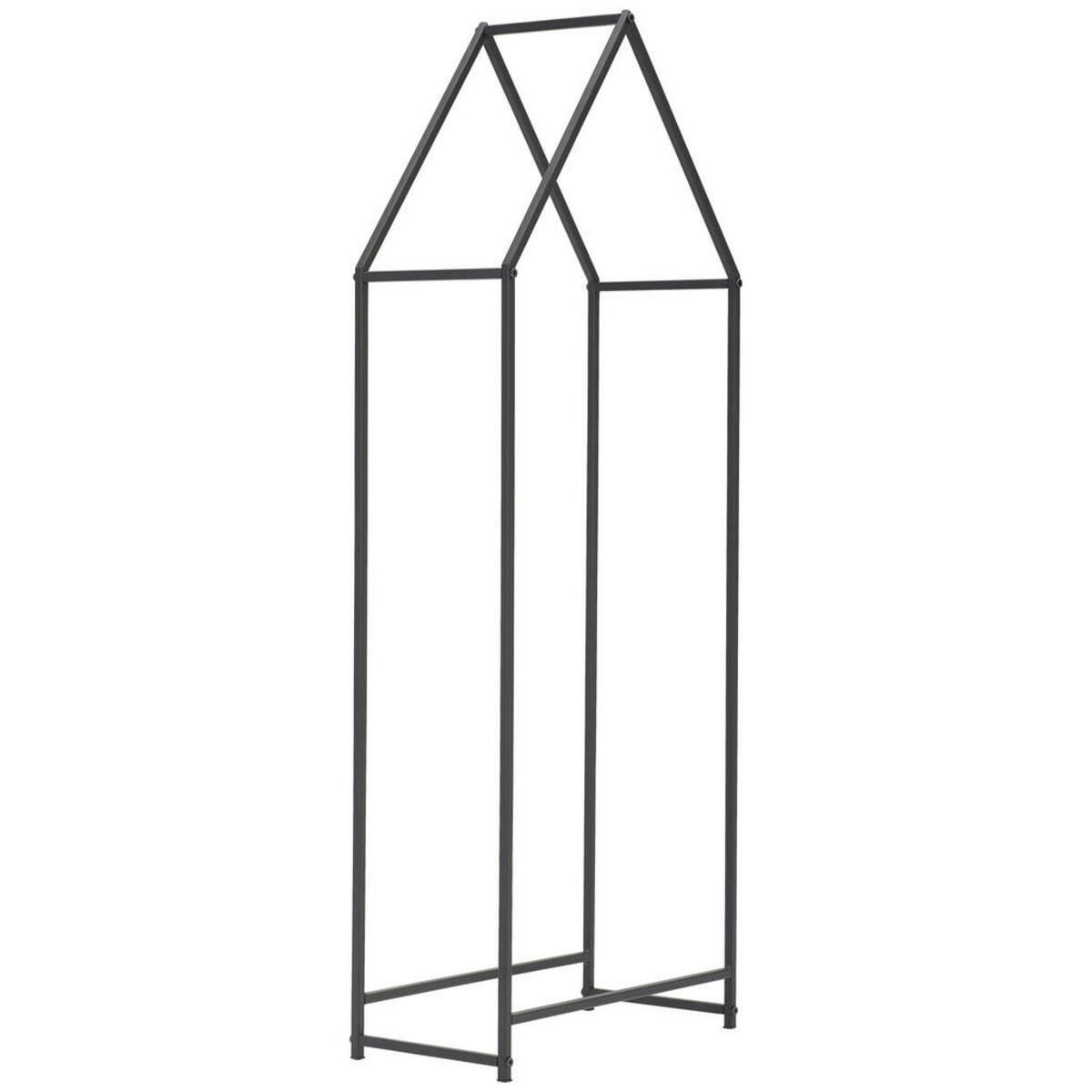 Bild 1 von Landscape Kaminholzregal, Schwarz, Metall, 45x121x23 cm, Dekoration, Skulpturen & Dekoobjekte, Dekoobjekte