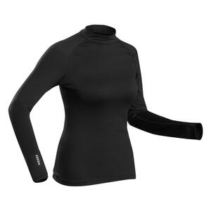 Skiunterwäsche Funktionsshirt Damen - 500 schwarz Schwarz