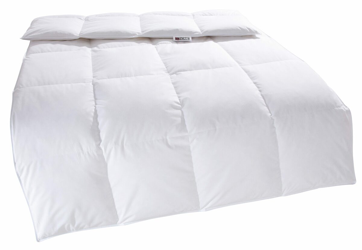 Bild 2 von Federbettdecke, RINA in den Größen 135x200 & weiteren Größen erhältlich!, my home, Füllung: 70% Federn & 30% Daunen, Bezug: Baumwolle, Ideale Bettdecke für Herbst und Winter