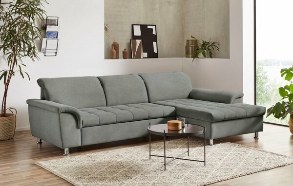 Bild 1 von DOMO collection Ecksofa Franzi, wahlweise mit Kopfteilverstellung (dann Tiefe: 170 cm), Braun