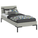 Bild 1 von Xora Bett Primolar, Hellgrau, Metall, 90x200 cm, in verschiedenen Holzdekoren erhältlich, Größen für Lattenrost geeignet, Schlafzimmer, Betten, Futonbetten