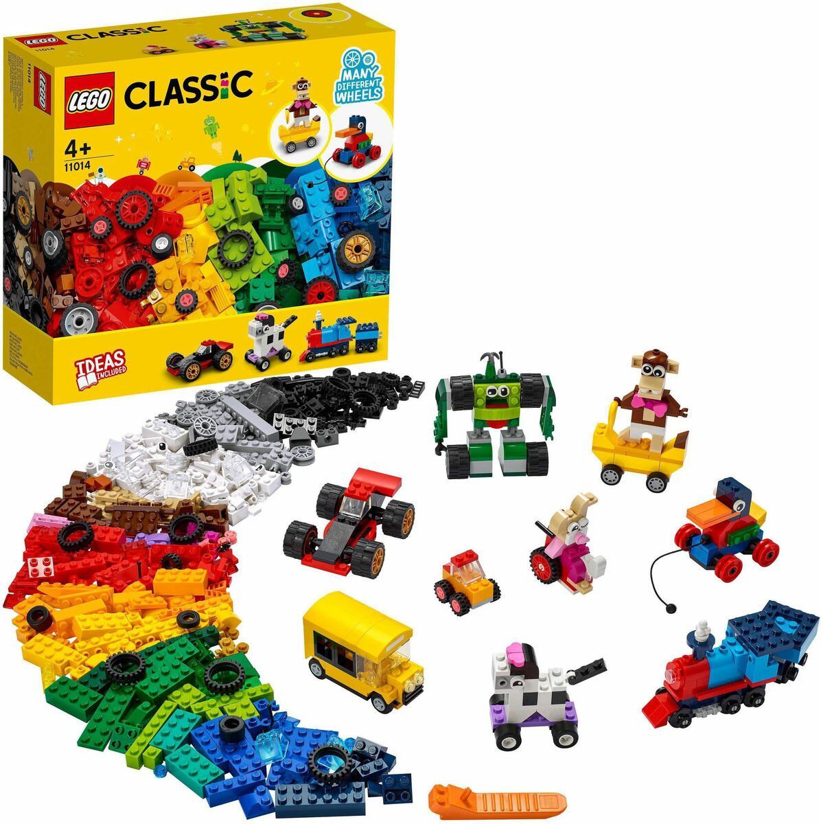Bild 1 von LEGO® Konstruktionsspielsteine Steinebox mit Rädern (11014), LEGO® Classic, (653 St), Made in Europe