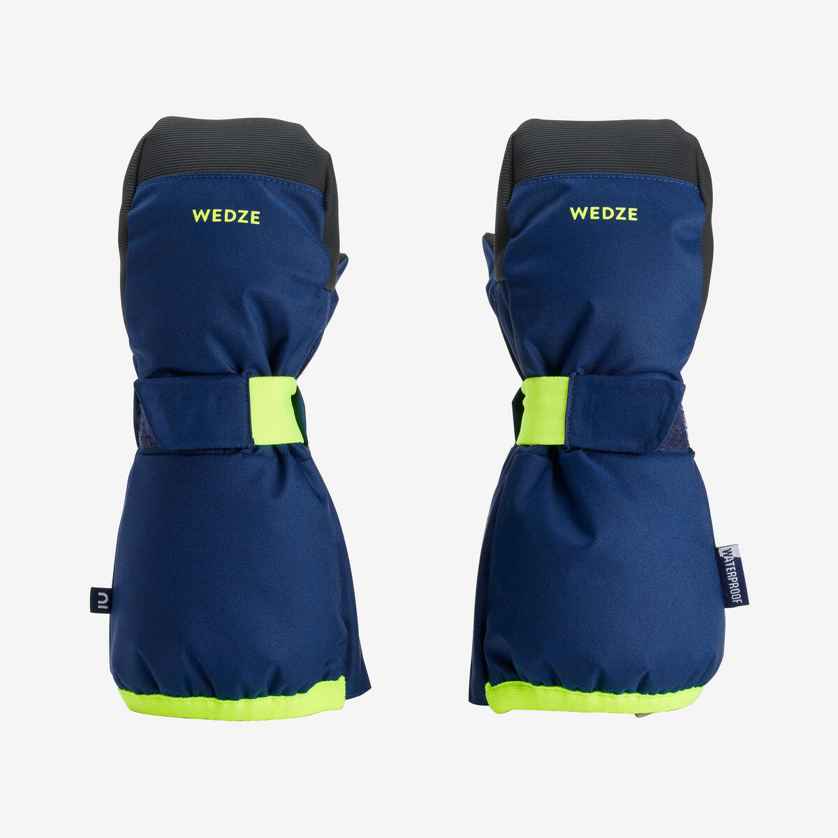 Bild 1 von Skihandschuhe Fäustlinge Kinder warm wasserdicht - blau/gelb Blau|gelb