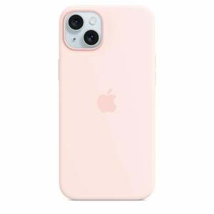 iPhone 15 Plus Silikon Case mit MagSafe - Hellrosa