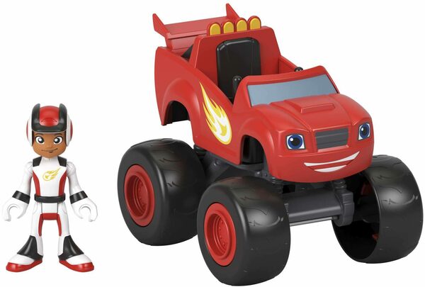 Bild 1 von Fisher-Price® Spielzeug-Monstertruck Blaze und die Monstermaschinen, Blaze & AJ, inklusive Spielfigur AJ