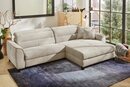 Bild 1 von Jockenhöfer Gruppe Ecksofa Double One, mit 2x 120cm breite, elektromotorische Relaxfunktionen, Beige|grau