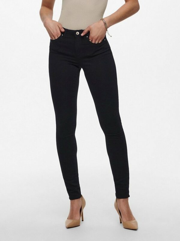 Bild 1 von ONLY Skinny-fit-Jeans ONLWAUW LIFE MID SK JG PIM025, Schwarz