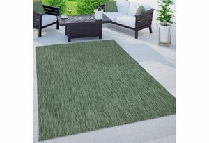 Teppich Venedig, Home affaire, rechteckig, Höhe: 4 mm, Flachgewebe, Sisal-Optik, meliert, UV-beständig, Outdoor geeignet, Grün