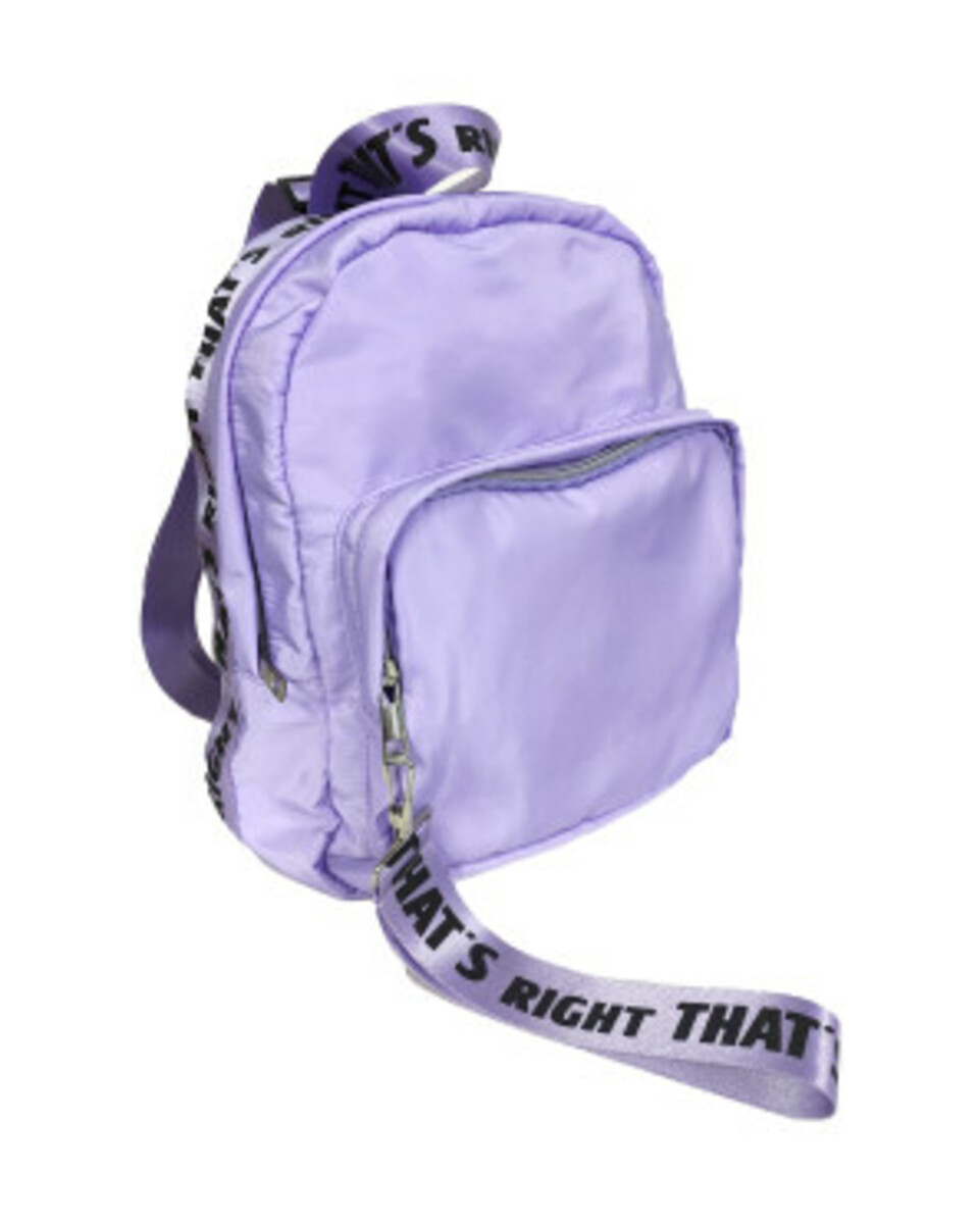 Bild 1 von Rucksack mit Spruchband
       
      Janina ca. 54 x 49 cm
   
      flieder