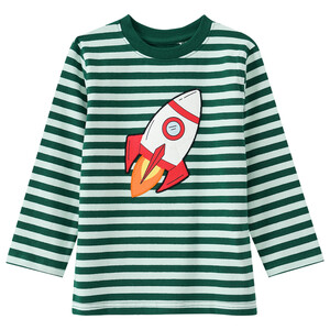 Kinder Langarmshirt mit Blockstreifen