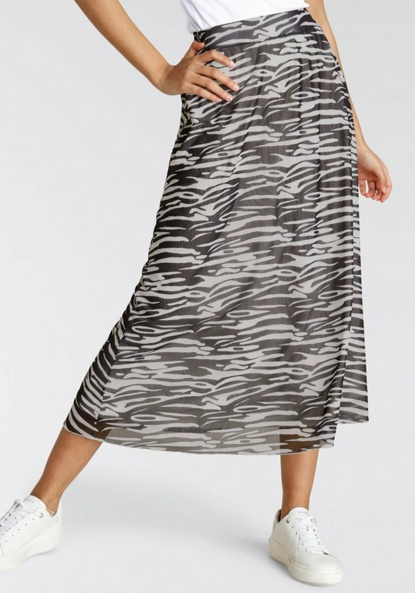 Bild 1 von Tamaris Meshrock in Midilänge, Schwarz