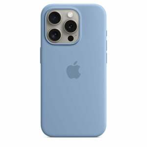 iPhone 15 Pro Silikon Case mit MagSafe - Winterblau