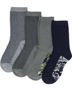 Socken
       
    4 Stück Ergee verschiedene Designs
   
      grau/grün