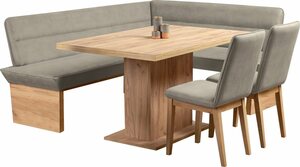 Home affaire Eckbankgruppe Beluna + Cross, (4-tlg), Braun