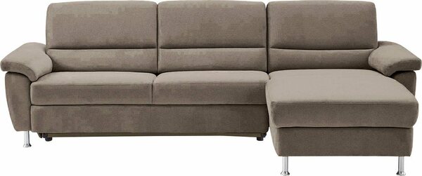 Bild 1 von CALIZZA INTERIORS Ecksofa Onyx, Recamiere links oder rechts, wahlweise mit Bettfunktion, Breite 270 cm, Grau