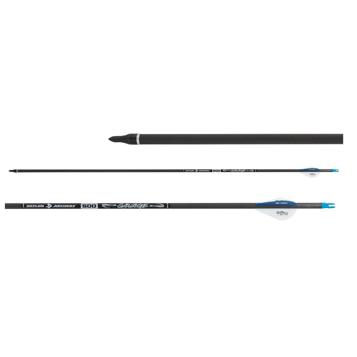 Bild 1 von Carbon-Jagdpfeil Compoundbogen Savage ×3 28" EINHEITSFARBE