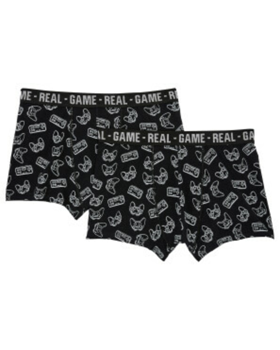 Bild 1 von Retro Boxershorts mit Schriftzug
       
    2 Stück X-Mail verschiedene Designs
   
      schwarz