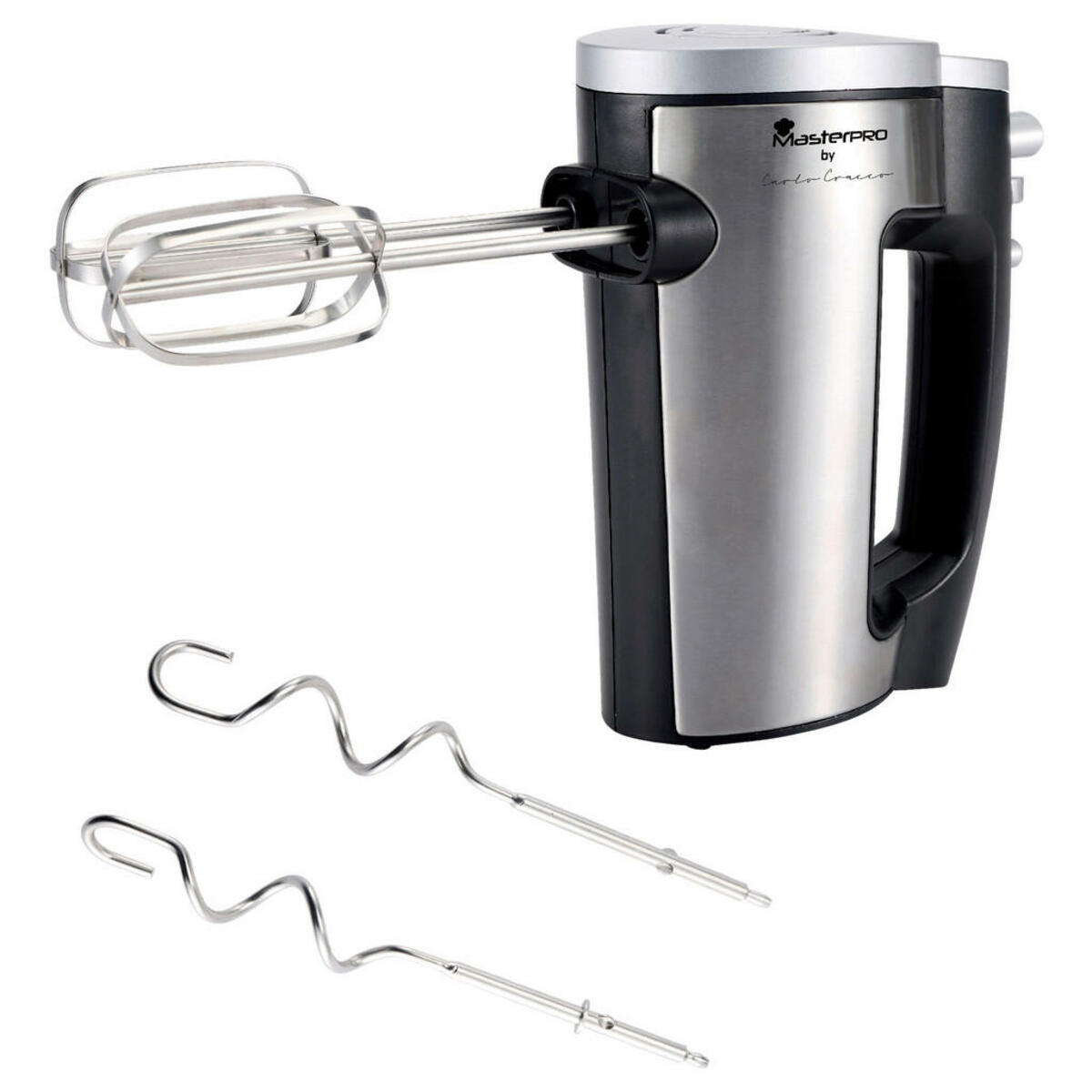 Bild 1 von Handmixer, Schwarz, Metall, Kunststoff, 16x11x22 cm, Lfgb, Küchengeräte, Küchenmaschinen