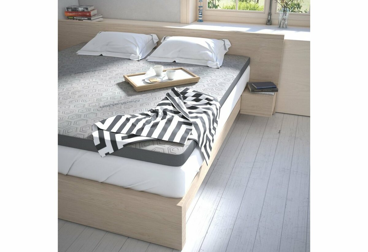 Bild 1 von Topper MULTIFLEX 3-Zonen Komfort, Jekatex, 8 cm hoch, Komfortschaum, Weiß