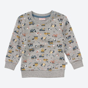 Baby-Jungen-Sweatshirt mit Baustellen-Muster