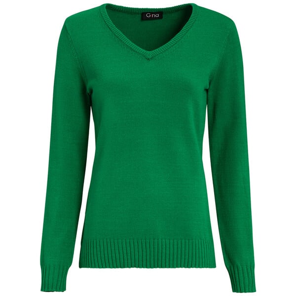 Bild 1 von Damen Feinstrickpullover mit V-Ausschnitt