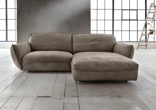 Bild 1 von BETYPE Ecksofa Be Chilled, in 2 Breiten mit stylischer und offener Nahtführung, Grau