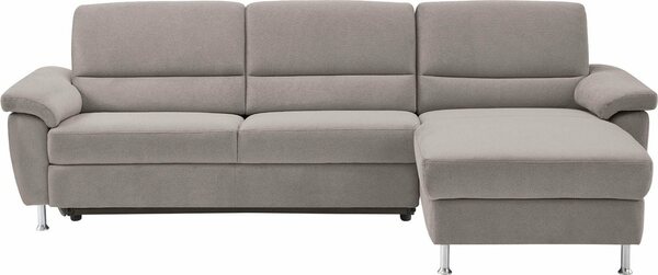 Bild 1 von CALIZZA INTERIORS Ecksofa Onyx, Recamiere links oder rechts, wahlweise mit Bettfunktion, Breite 270 cm, Grau