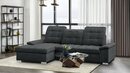 Bild 1 von WERK2 Ecksofa Carmen, mit Bettfunktion & Kopfteilverstellung, optional Sitztiefenverstellung, Schwarz