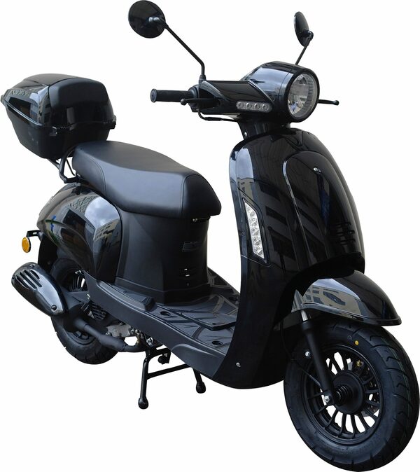 Bild 1 von GT UNION Mofaroller Massimo 50-45, 50 ccm, 45 km/h, Euro 5, (Komplett-Set, 2 tlg., mit Topcase), inkl. Topcase