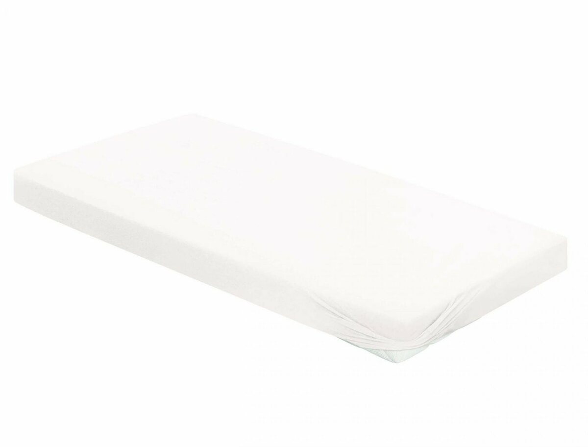 Bild 1 von Spannbettlaken Jupiter 8 in Gr. 90x200, 140x200 oder 180x200 cm, Irisette, Mako-Jersey, Gummizug: rundum, (1 Stück), aus Baumwolle, für Matratzen bis 23 cm Höhe, Bettlaken, Spannbetttuch, Weiß