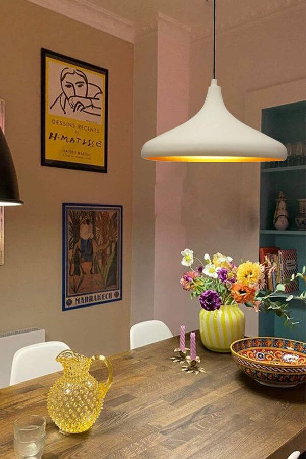 Bild 4 von Bamyum Pendelleuchte Bamyum Pendelleuchte Durchmesser 35 cm E27 Metall Moderne Lampe, ohne Leuchtmittel