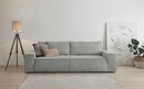 Bild 1 von Home affaire 3-Sitzer SHERWOOD, nachts: Schlafsofa (Liegefläche 200x136 cm), tagsüber: 3-Sitzer-Sofa., Grau|silberfarben