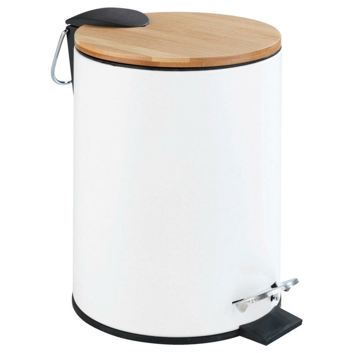 Bild 1 von Wenko Treteimer Tortona, Weiß, Kunststoff, 3 L, 17x23.5x21 cm, Badaccessoires, Waschplatzzubehör, Kosmetik- & Abfalleimer