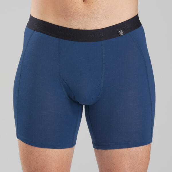 Bild 1 von Boxershort Herren Merinowolle Trekking - MT500 Blau