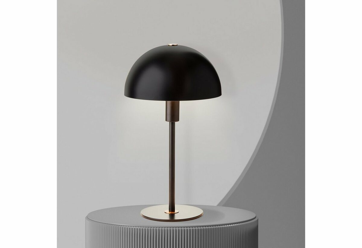 Bild 1 von LeGer Home by Lena Gercke Tischleuchte Linnea, ohne Leuchtmittel, Pilzleuchte, Tischlampe Höhe 35,5 cm, Schwarz