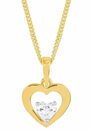 Bild 1 von Amor Kette mit Anhänger Schmuck Geschenk Halskette Herz LIEBE, 2014399, Perfekt zu Kleid, Shirt, Jeans, Sneaker! Anlass Weihnachten Geburtstag, Gelb|goldfarben|weiß