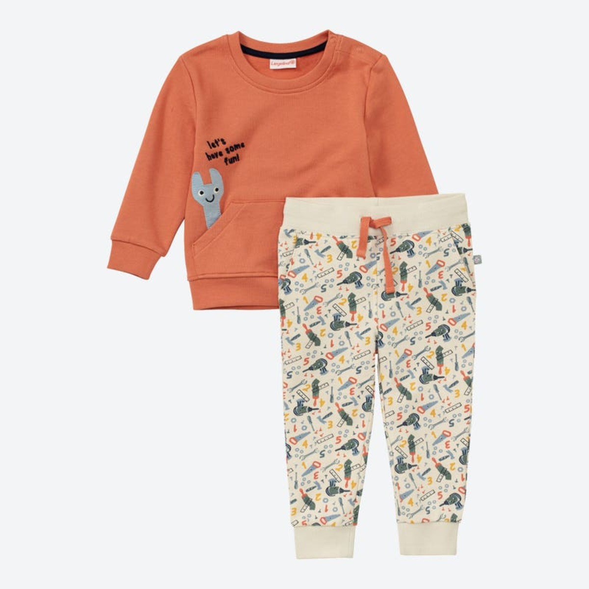 Bild 1 von Baby-Jungen-Set mit Werkzeug-Muster, 2-teilig