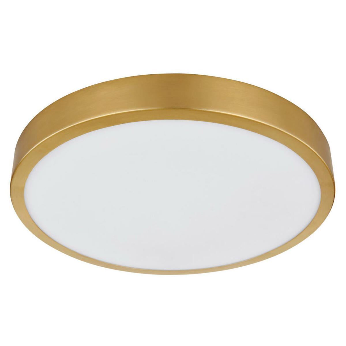 Bild 1 von Globo Led-Deckenleuchte, Opal, Messing, Metall, Kunststoff, 175 mm, rund,rund, F, 3 cm, Lampen & Leuchten, Led Beleuchtung, Led-deckenleuchten