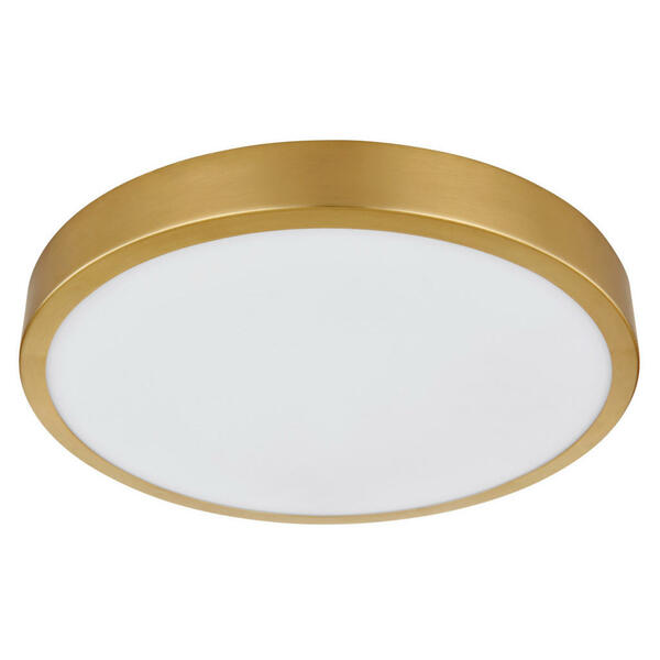 Bild 1 von Globo Led-Deckenleuchte, Opal, Messing, Metall, Kunststoff, 175 mm, rund,rund, F, 3 cm, Lampen & Leuchten, Led Beleuchtung, Led-deckenleuchten