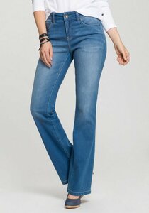 H.I.S Bootcut-Jeans High-Waist wassersparende Produktion durch OZON WASH, Blau